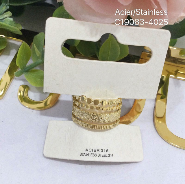 Bague 4 rangs réglable 