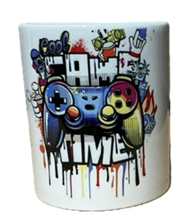 Game Time Mug - Novelty Mug - 11oz Ceramic Mug