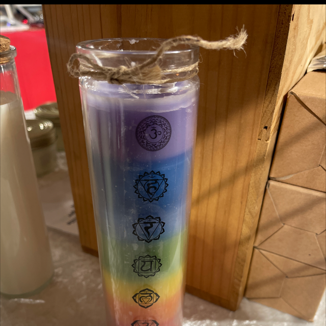 Bougie chakras 21 cm