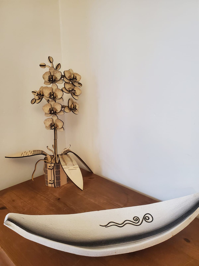 Orchidée 3D Nina à 8 fleurs