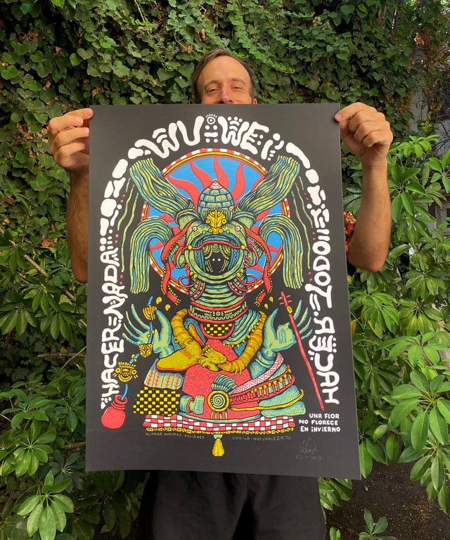 WU-WEI 5-colour Screenprint