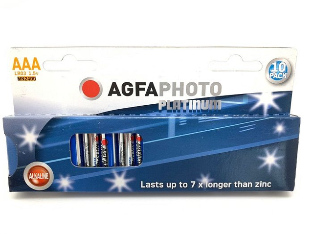 AGFA PHOTO AAA MN2400 LR03  10 PILES
