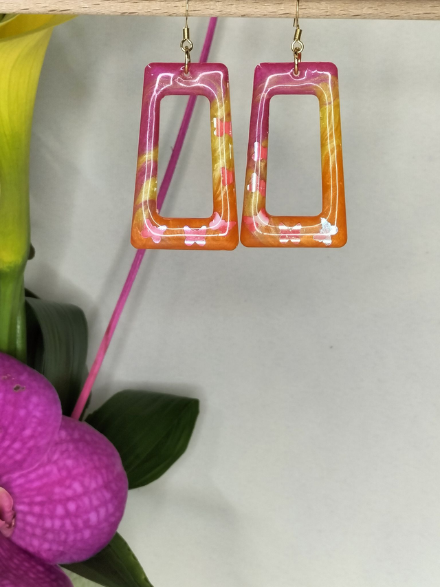 Boucles acidulées rectangulaires