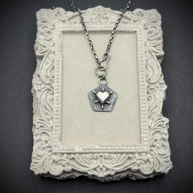 Spiked Heart Pentagonal Medallion