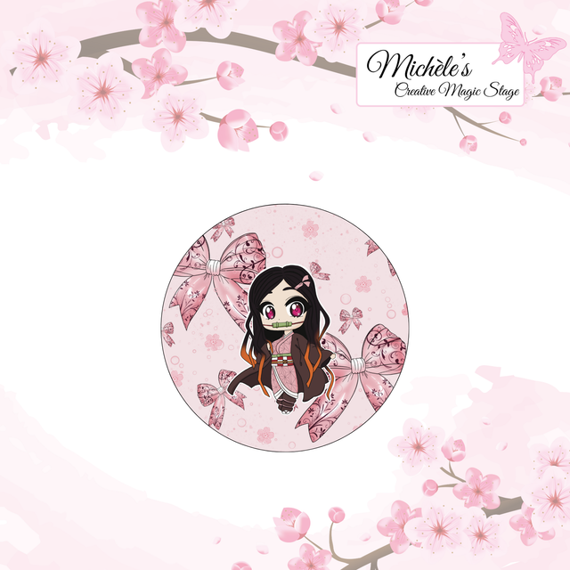 Nezuko Rose Bow