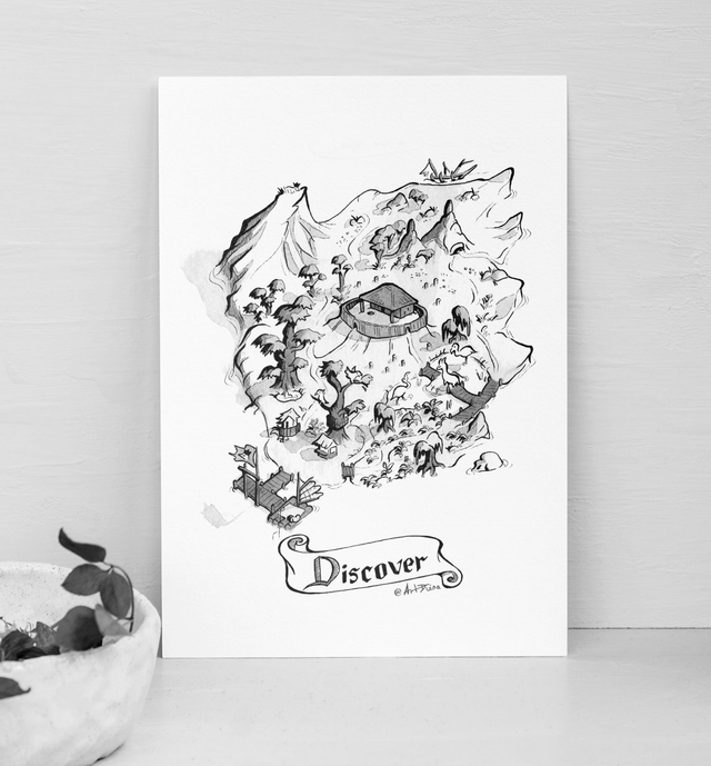 îles fantasy - L'aventure du Lama - Illustrations à l'unité