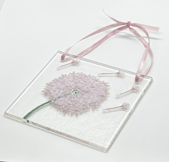Pink Dandelion Clock Hanger