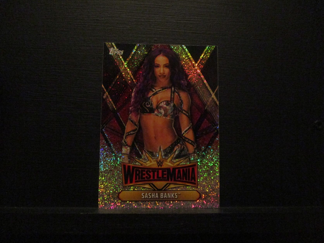 Sasha Banks - Champions Wrestlemania Original Trading Card #WM-43