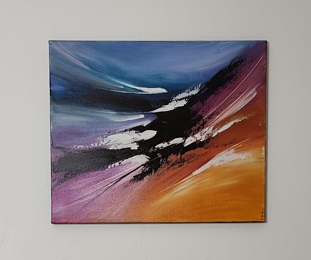 tableau abstrait coloré– art contemporain oeuvre originale signée