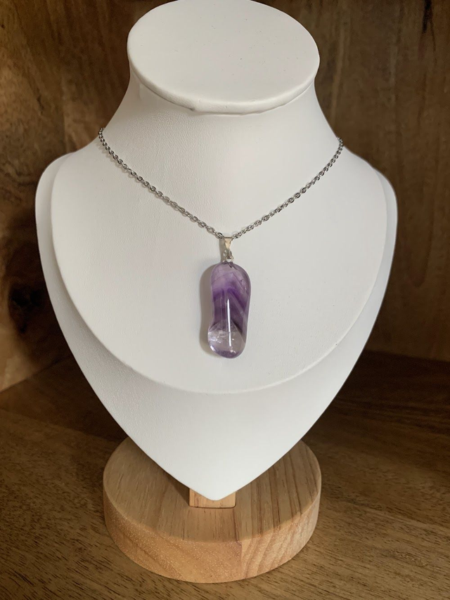 Collier Améthyste Chevron
