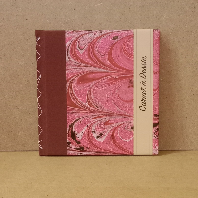 Carnet Rose/Marbré