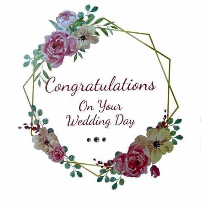 Wedding Day Flowers &amp; Frame