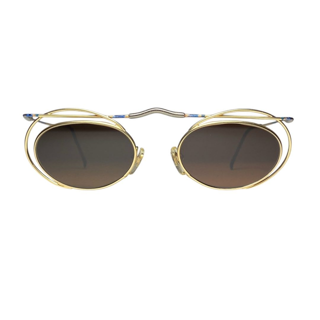 Casanova LC38 luxury vintage sunglasses 24 KT gold plated 