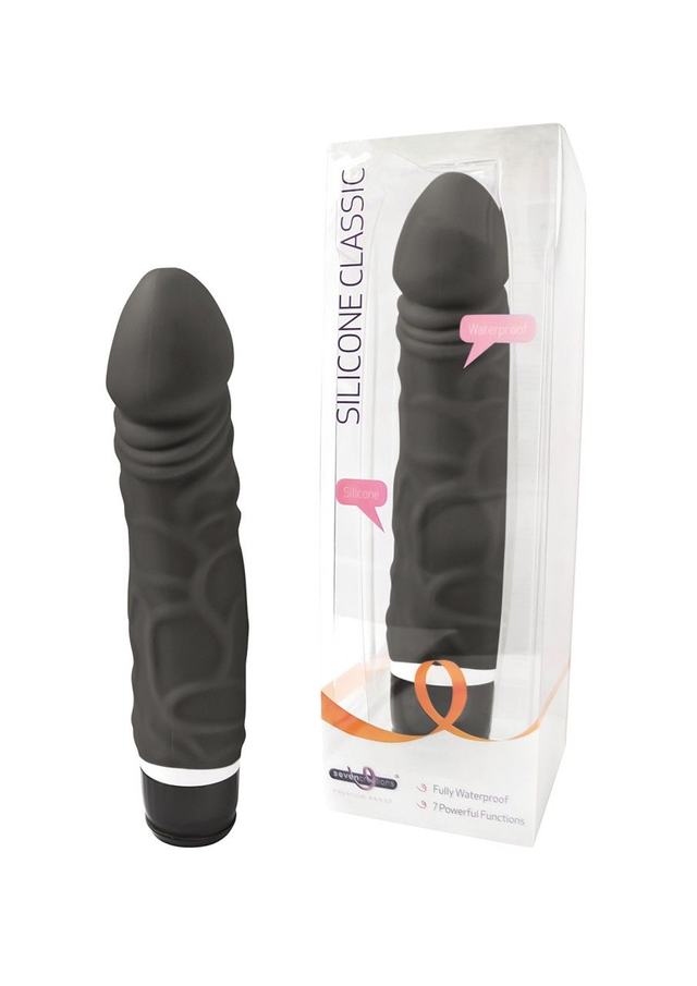 SEVEN CREATIONS Silicone Classic Vibe black - medium