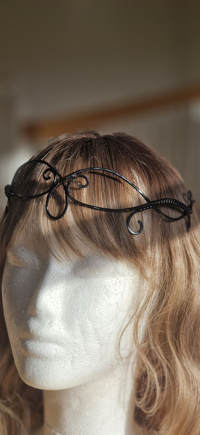 Elfenkrone in schwarz     Diadem, Tiara