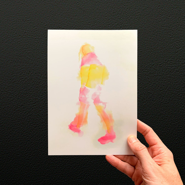 Walking like shadow - Print A5