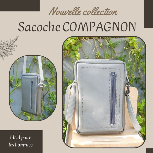 Sacoche Compagnon - Gris