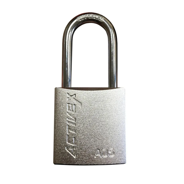 Candado Activex A05 Cuerpo Aluminio Plateado