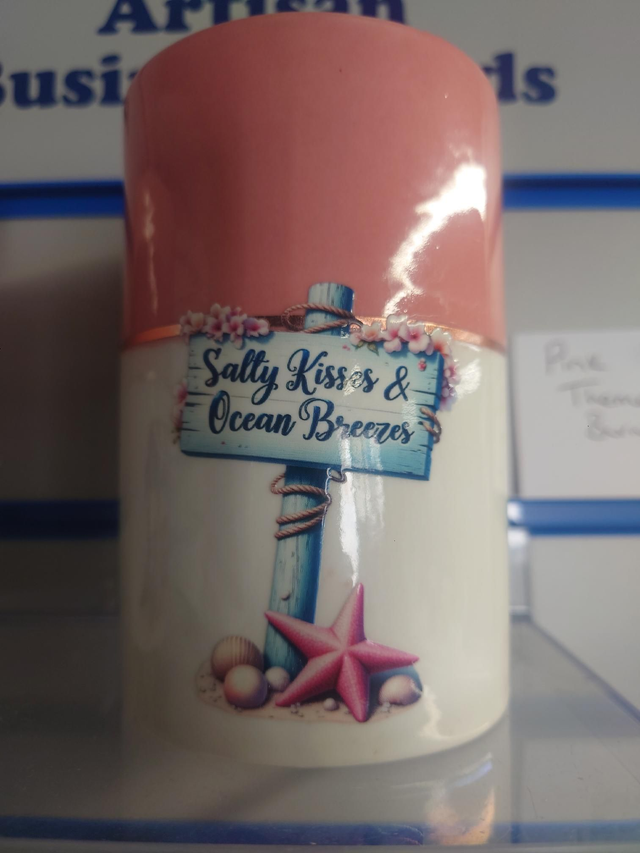 Salty Kisses - Pink Tea Light Burner 