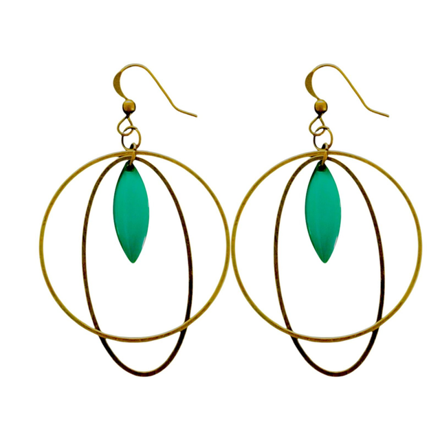 Boucles d'oreilles bronze SELENE