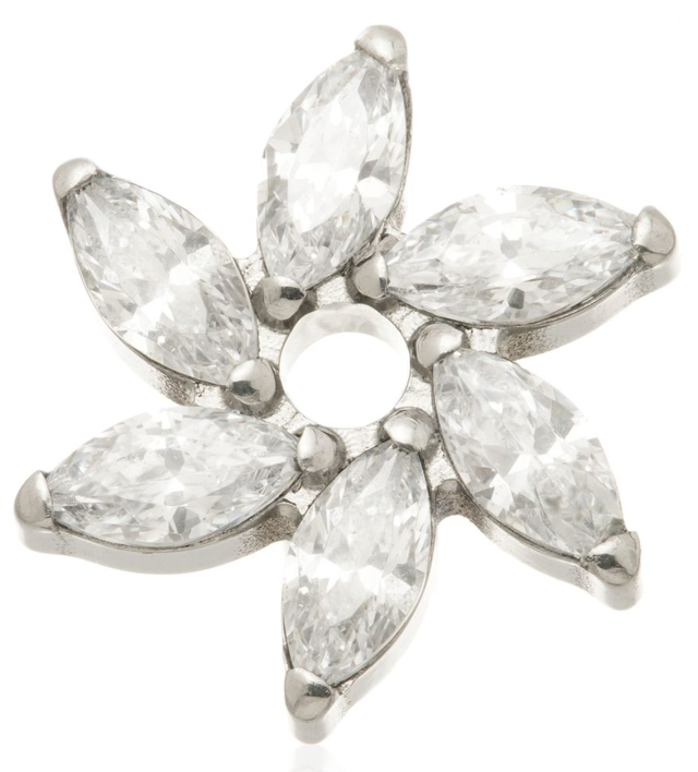 Titanium Crystal Windmill Marquise Labret 