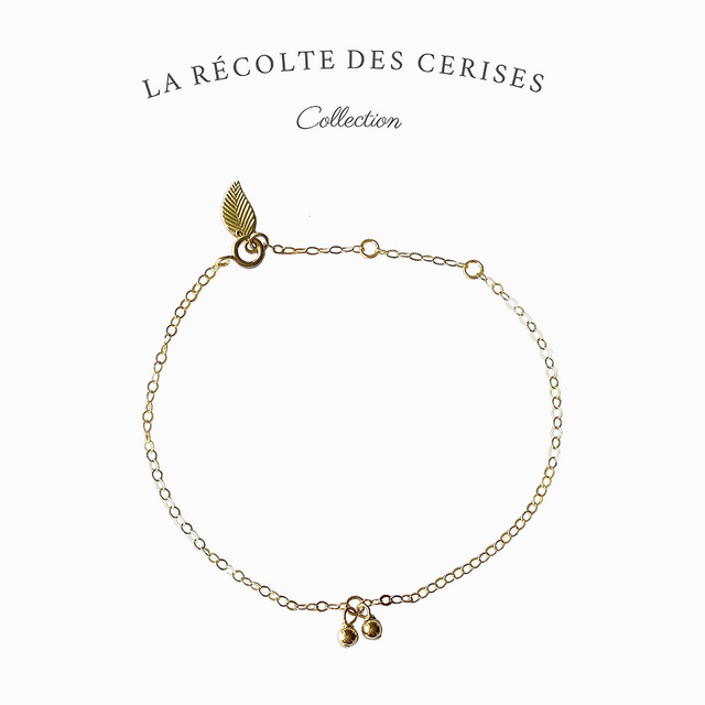 Bracelet en gold filled - La récolte des cerises
