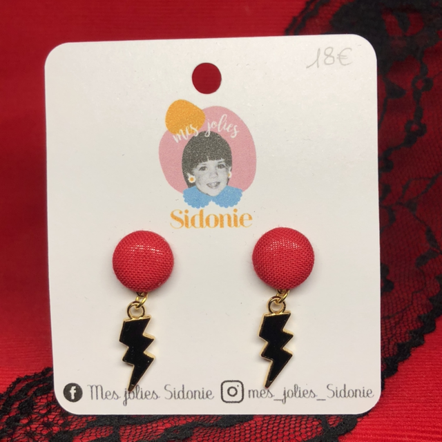 Baby rouge éclair noir