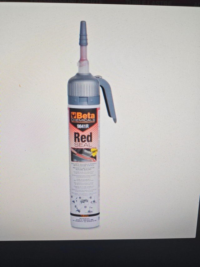Sigillante siliconico rosso beta codice 9841r
