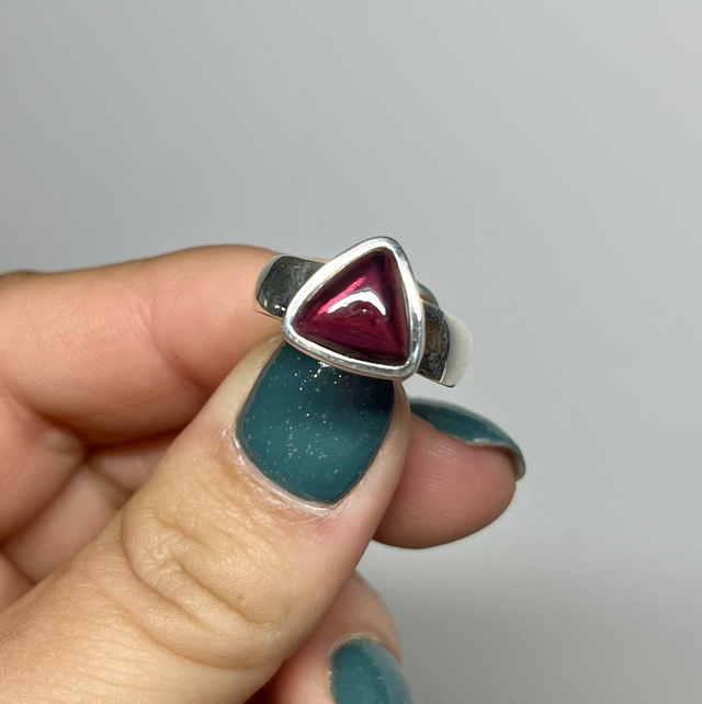 Bague en argent et Grenat - Taille 55