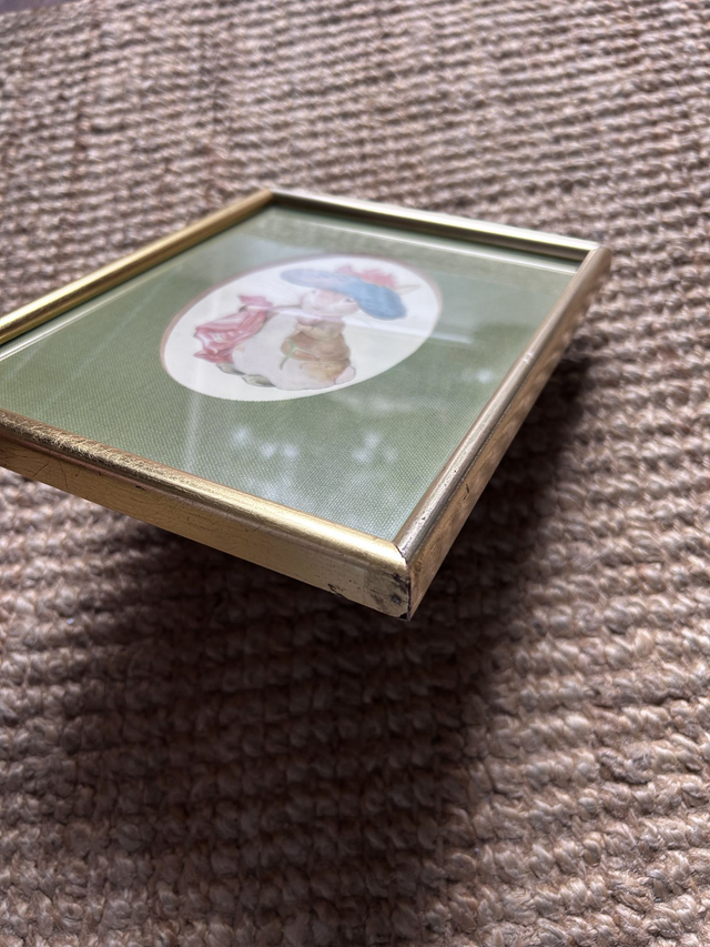 Beatrix Potter Framed Vintage Print of Benjamin Bunny