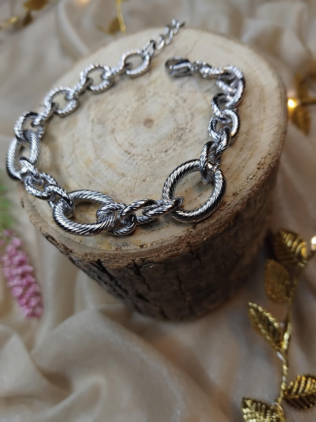 Bracelet acier Torsade