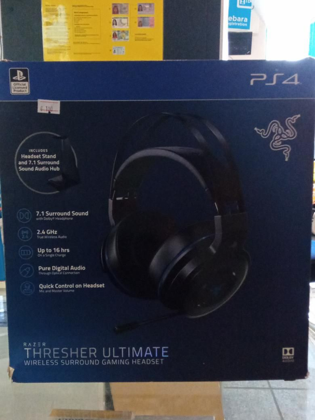 *0250-RAZER
THRESHER ULTIMATE WIRELESS SURROUND GAMING HEADSET