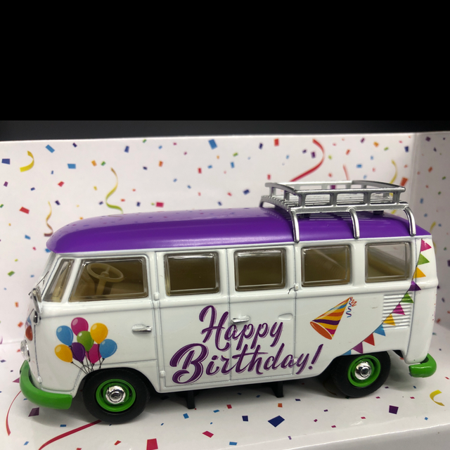VW T1 Bus Happy Birthday Corgi 1:43