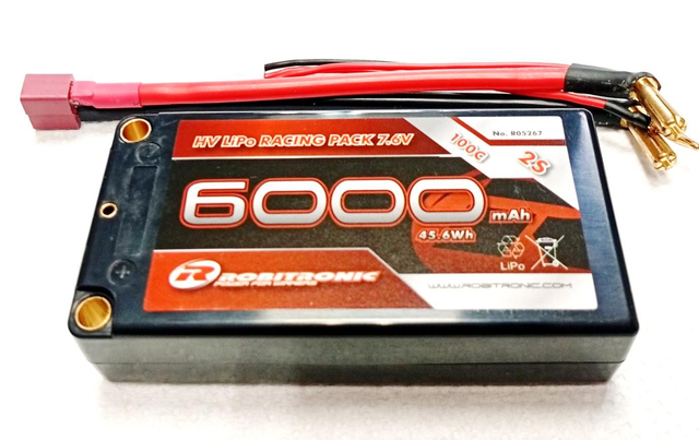 Lipo HV racing 6000 mAh 7,6V