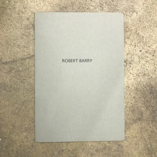 Robert Barry Sans titre (Galerie Foksal), 1991 