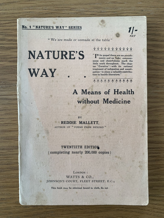 Natures Way a means of health without medicine