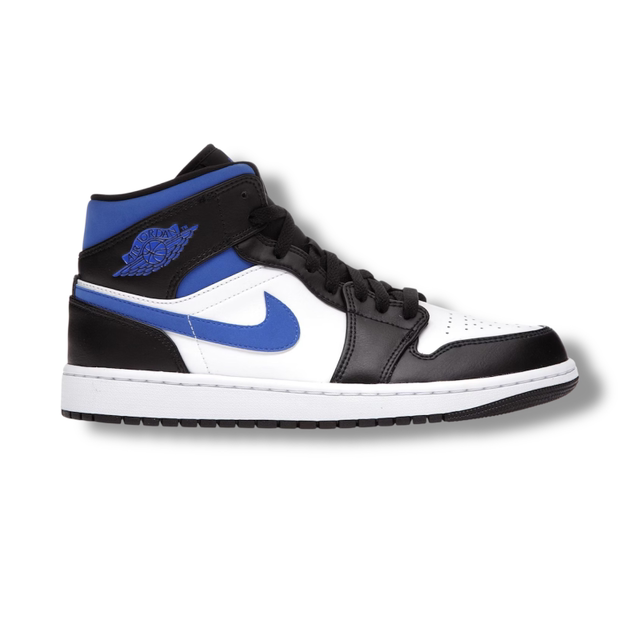 Jordan 1 Mid White Black Racer Blue SIZE UK 9.5