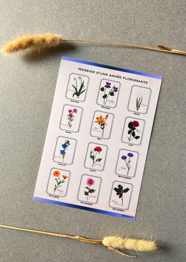 Affiche bonus. L'herbier d'une année florissante