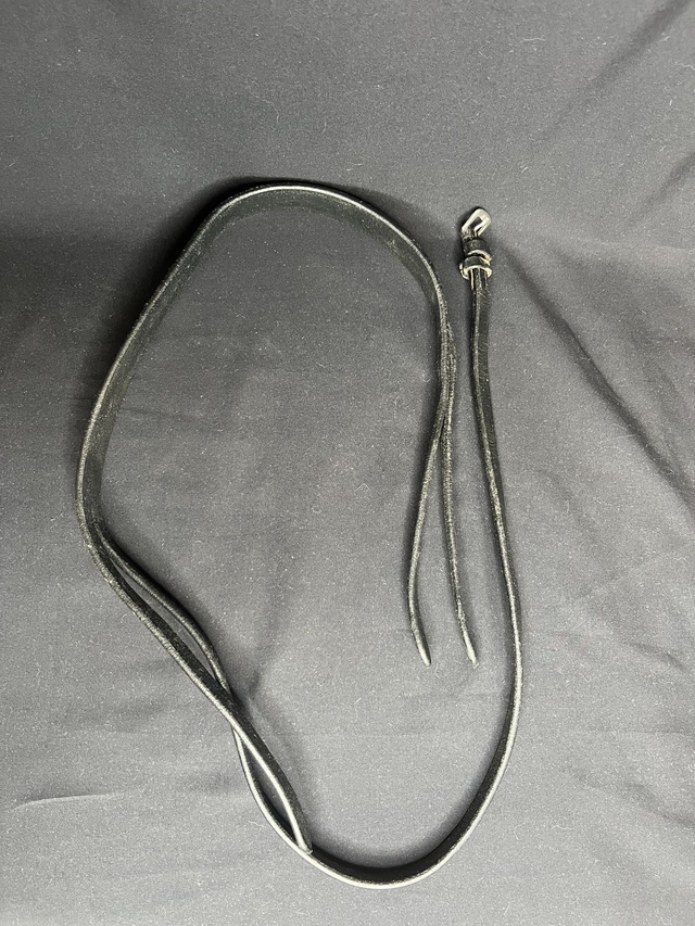 Têtière en cuir avec sous gorge noir