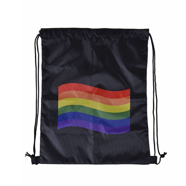 Pride Flag Drawstring Bag Tote Bag