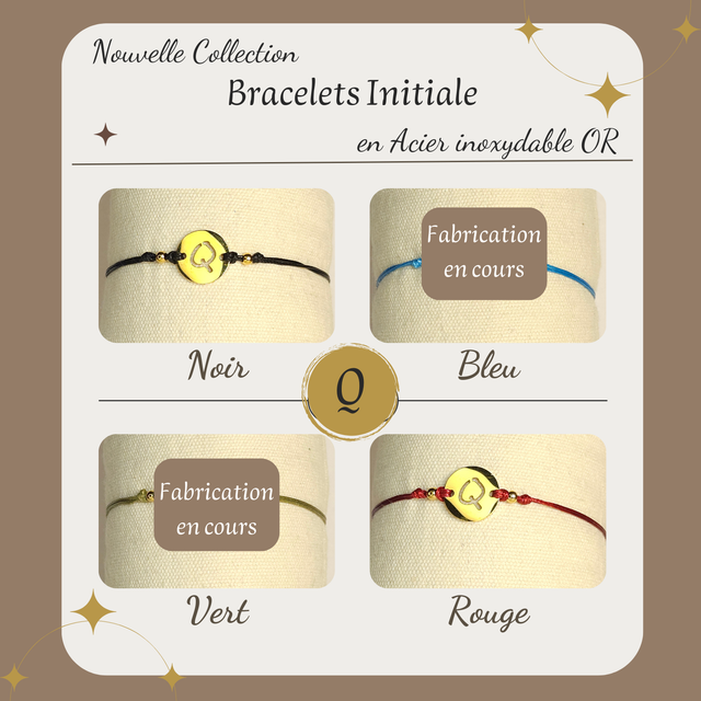 Bracelet initiale Q