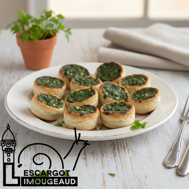 Escargots gros-gris en croquille, beurre persillé surgelé 🧺