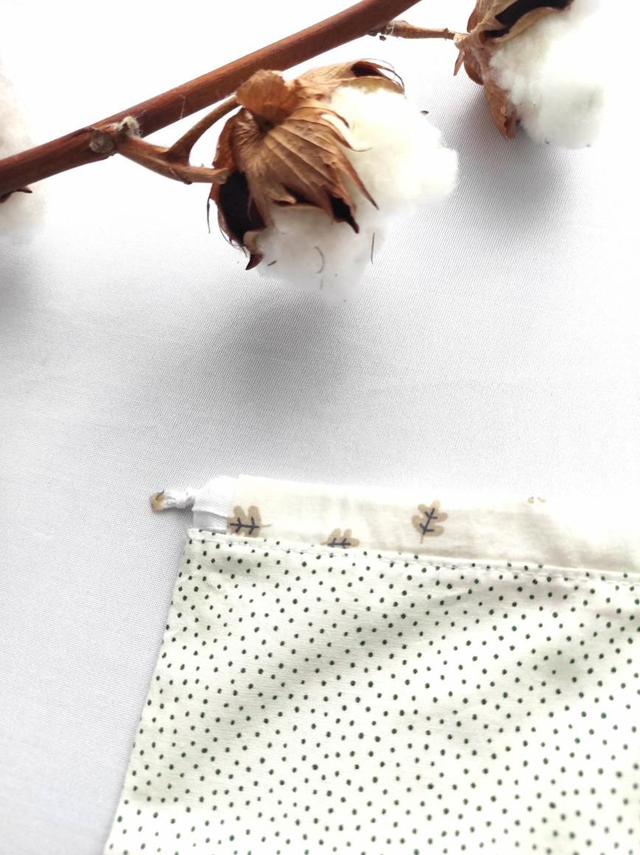 Pochon coton - les assortis verts