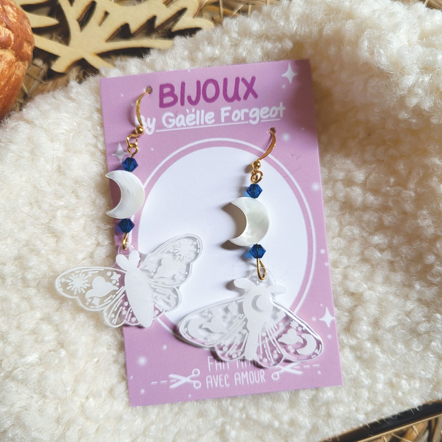 Boucle d'oreille Papillons