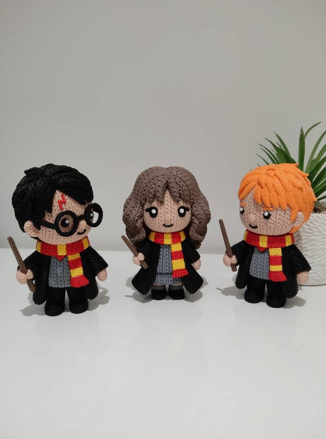 Pack Figurines Harry, Ron &amp; Hermione 