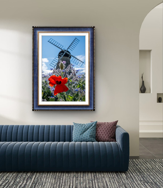 Windmill &amp; Poppy - Whitburn - Print Only