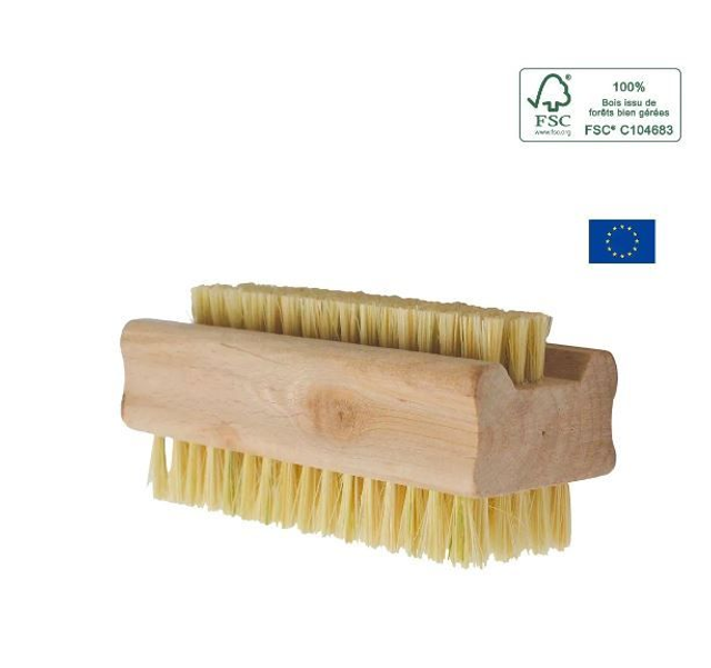 Brosse à ongles en bois et fibres naturelles - La Droguerie Ecologique