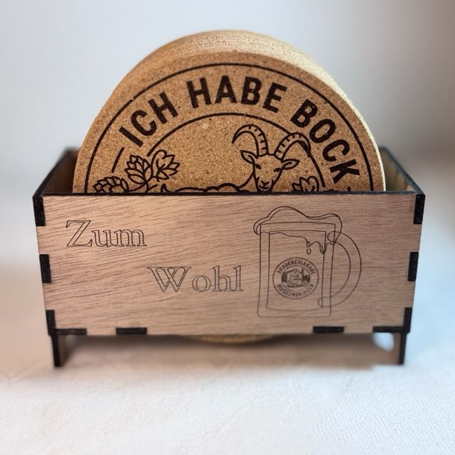 Bierdeckel Stand mit 8 Untersetzern nach Wahl