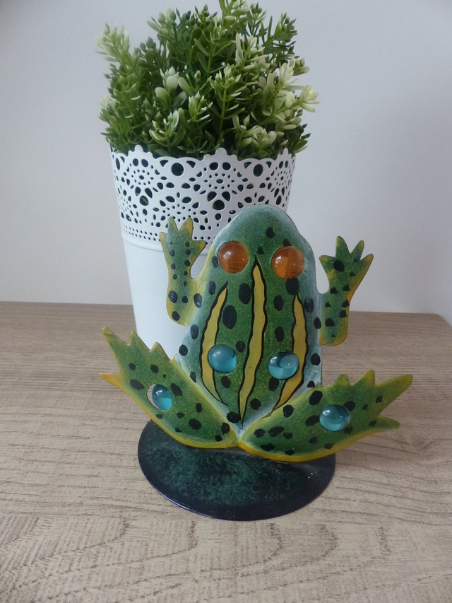 Bougeoir Photophore Grenouille en Métal – Charme Campagnard & Esprit Vintage