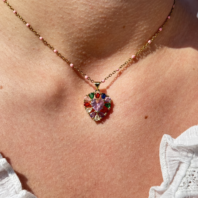 Collier Éclats Coeur 